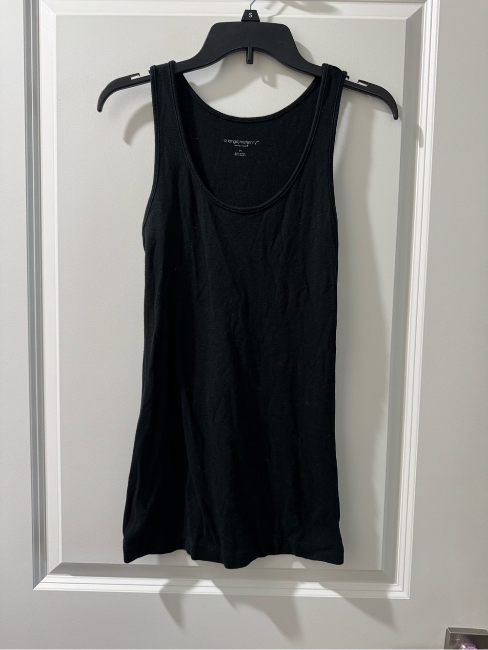 Liz Lange Maternity Black Scoop Neck Tank Top